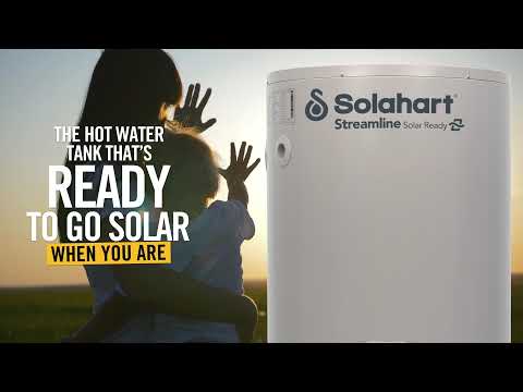The Solahart Streamline Solar-Ready hot water heater