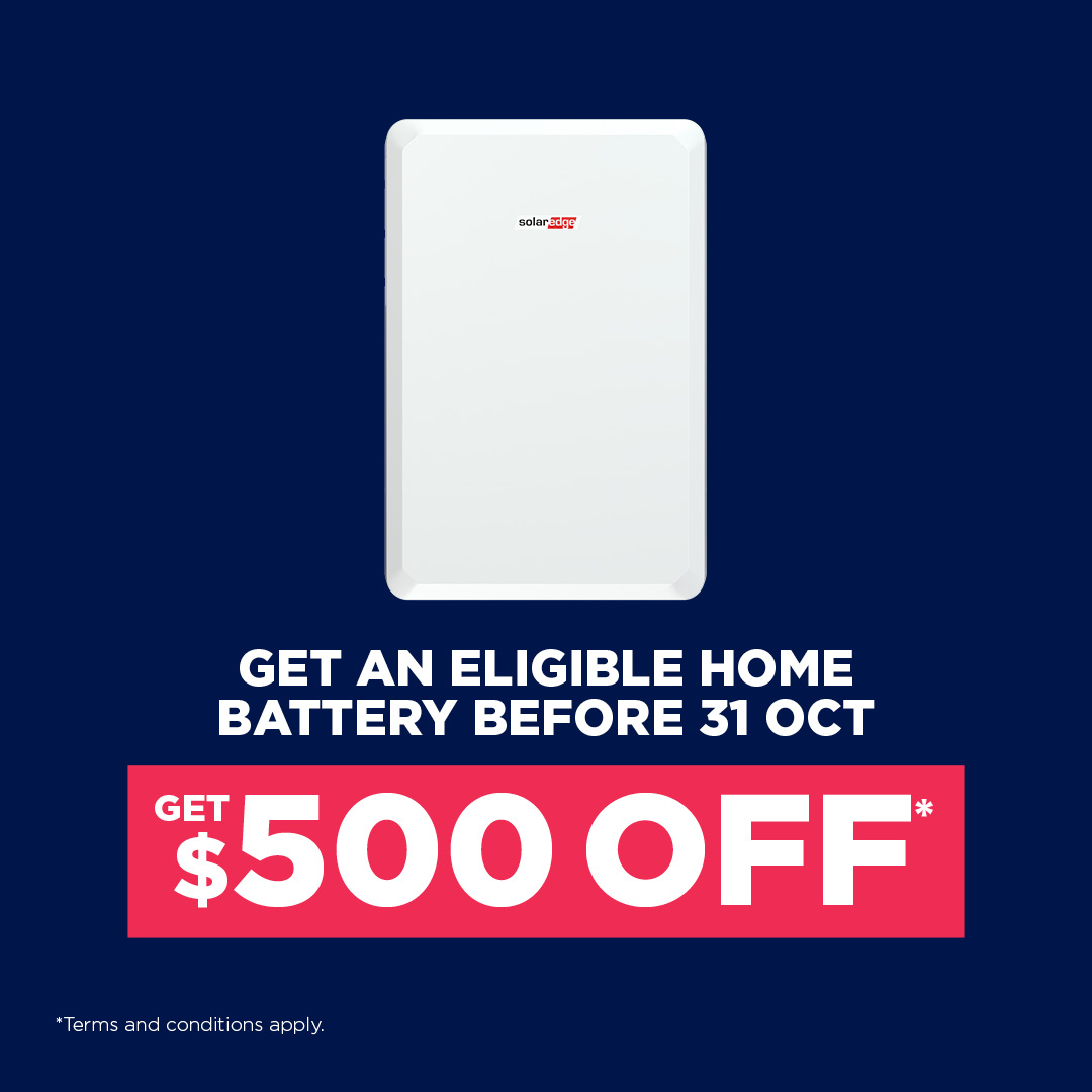 Get $500 off an eligible GoodWe or SolarEdge home battery before 31 October 2026